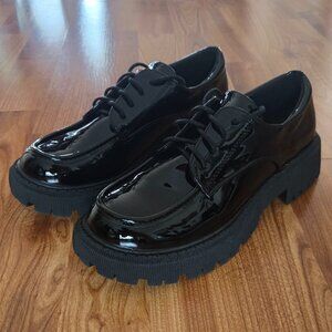 Brand New Cider polished black loafers